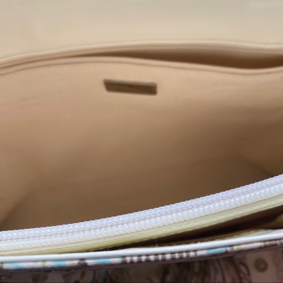 St. John Pastel Scroll Print Designer Tote Bag - Picture 7 of 9